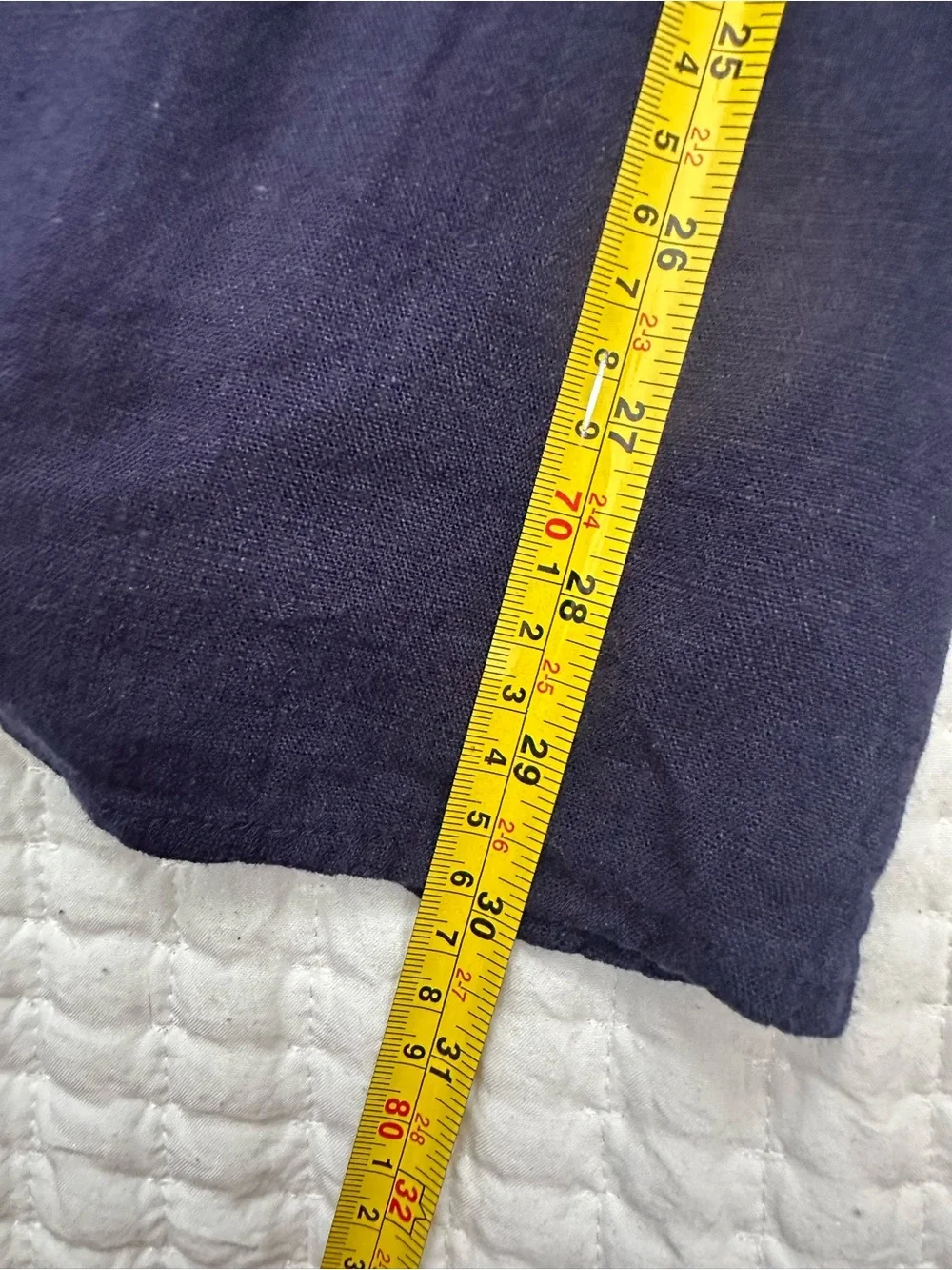 Mi Ami for Francesca’s navy linen blend mini dress sz M Resort Festival Boho - Picture 6 of 7